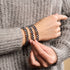 Charbon électrique | Argent | Bracelet Vitalité Prisma